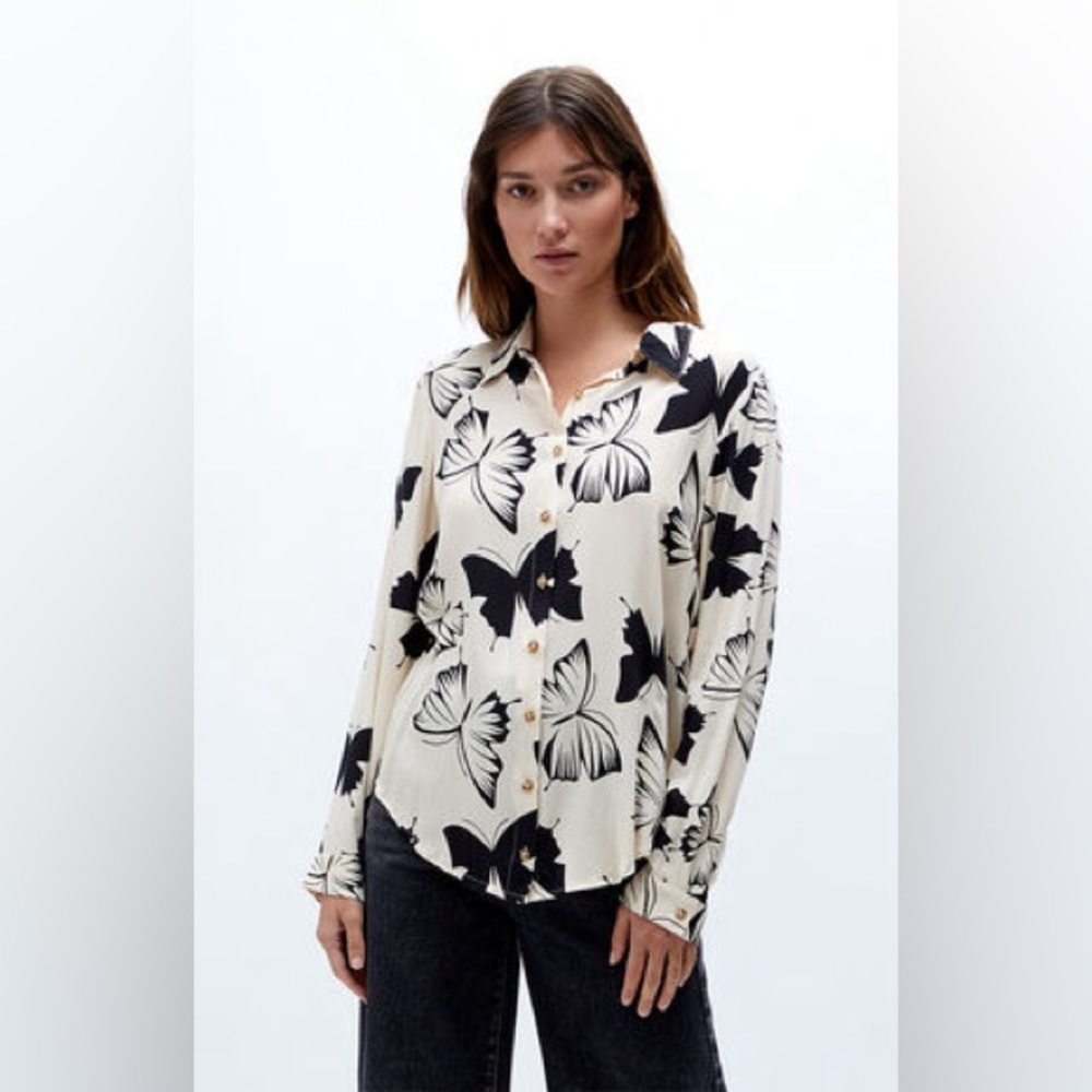 Pacsun LA HEARTS butterfly button down